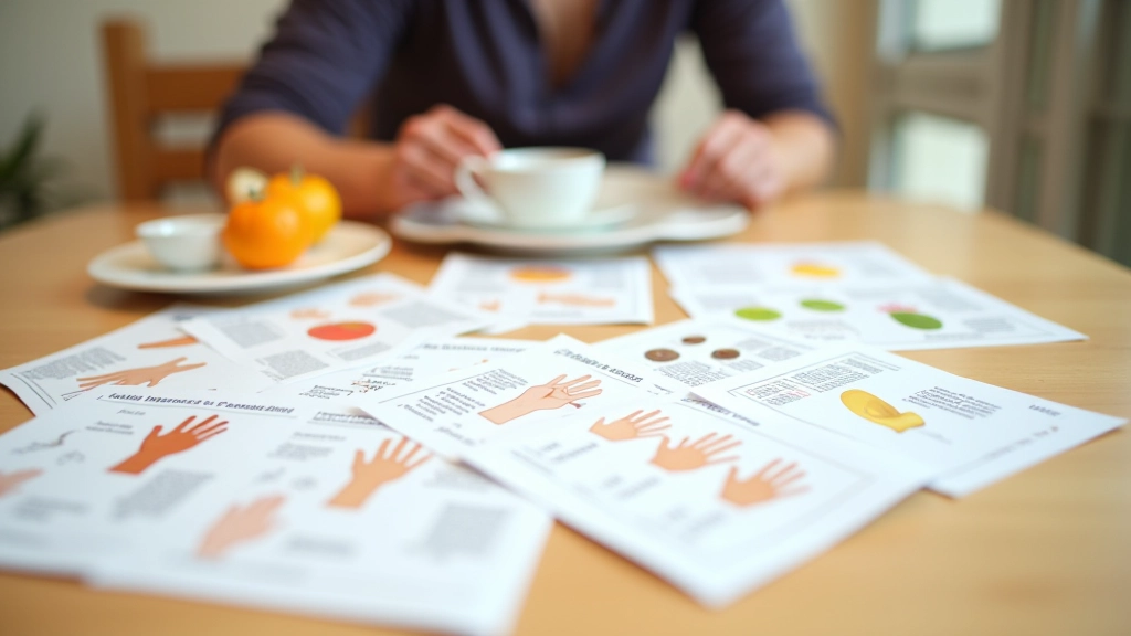 Material educativo sobre porções