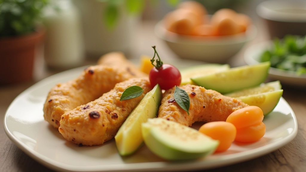Alimentos saudáveis organizados e preparados para refeições equilibradas