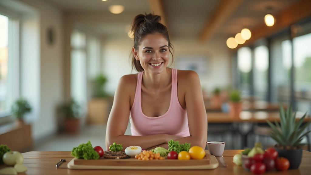 Mulher ativa em ambiente de treino, energia e movimento